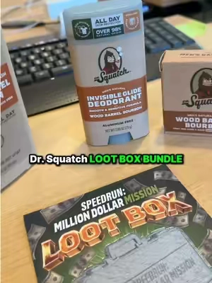 You can have a chance to win $10K with our Loot Box Bundle 🤑 Get yours today! No purchase necessary. Visit link in @drsquatch bio for alternative methods of entry. #drsquatch #MDMContest #speedrunmilliondollarmission 
