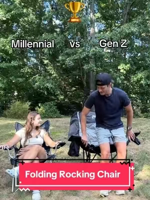 A folding chair, that rocks?!?! AND is heated?!?! Nah, cmon now! 🤯🔥 #rockingchair #outdoorchair #foldingchair #tiktokshopcreatorpicks #heatedchair 