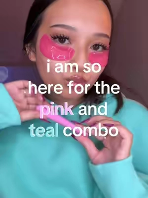 makes everything so fun and whimsy #pinkandteal #pink #teal #fyp #sweatshirt 