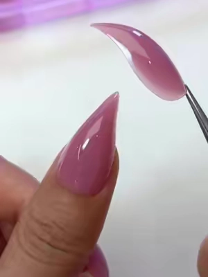 Absolute favorite berry 3D cat claw nails😻 Insane wild feline curve Gorgeous and a breeze to apply!💞✨ HL#nailinspo #nailtutorial #pressonnails #catnails #fyp 