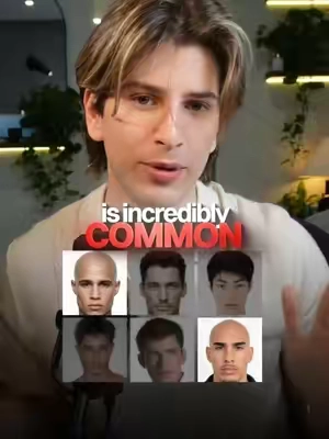 male pattern baldness is crazy common.. 👨‍🦲 #ATRAKT 