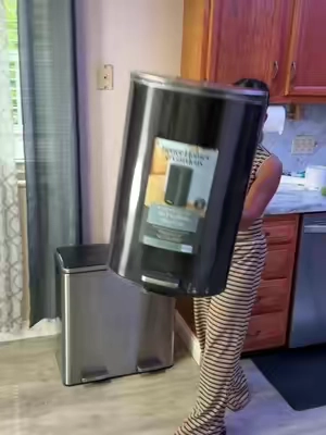 Stainless Steel Trash and Recycle Bin, trash cans and waste bins,  #creatorsearchinsights #trash #bin #KitchenHacks #arjunchuwan @SONGMICS HOME @SONGMICS HOME 