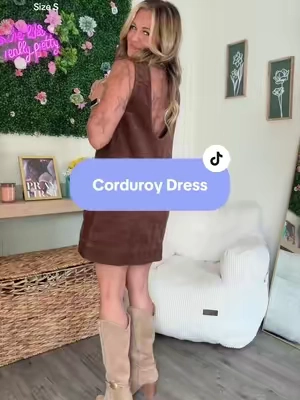 The cutest corduroy dress for fall pictures or any fall plans! @Yeokou 