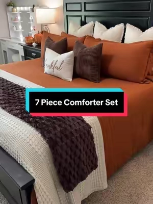 Stop putting king size on your king size bed! It don't look good!  #comforter #comforterset #bedding #beddingset #fallbedding