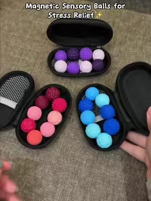 I’m someone who always needs movement. Sitting still during meetings, studying, or even watching TV can feel impossible because my hands always need something to do. These magnetic fidget balls give my hands the stimulation they’re looking for. The textured silicone feels great, the magnetic connection is super satisfying, and there are endless ways to play with them. #fyppppppppppppppppppppppp #anxietyrelief #magnetic #StressRelief #adhd