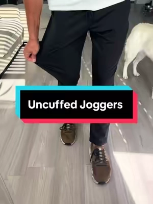 Uncuffed Joggers #joggers #mensfashion #runningpants 