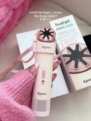 This is not your average little handheld fan. The Dyson HushJet Mini is compact enough to take anywhere but made for serious cooling without carrying around something bulky. 💨 #Dyson #PortableFan #HandheldFan #SummerEssentials #CoolingFan @QVC, Inc 