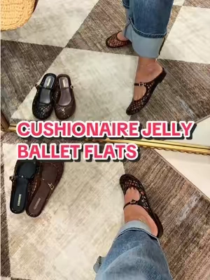 Replying to @Brittany | Boy Mom ✨️ they’re back! RUN!  @Cushionaire  #cushionaire #jellyflats #jellyshoes #balletflats #maryjaneshoes  