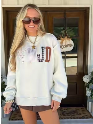 The cutest mockneck sweatshirt for fall!🤎🍂 Love that the letters are applique/embroidered! So cozy and great quality too! #tiktokshopcreatorpicks #tiktokshopstockup #falloutfitinspo #mocknecksweatshirt #Christianclothing 