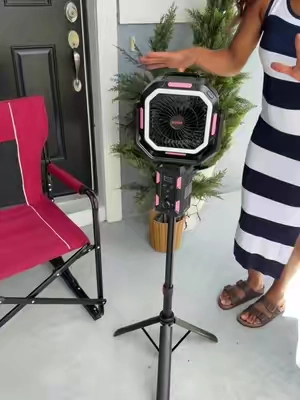 This is perfect for the spring and the summer, especially if you’re gonna be at the ballpark or the beach. #PortableFan #RechargeableFan #PowerBank