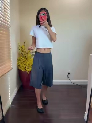 the perfect trouser shorts #trousershorts #baggyshorts 