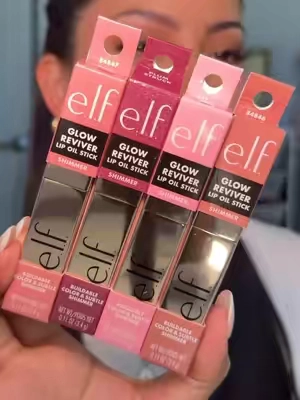 Glow Reviver Lip Oil Stick SHIMMERS 🤩 @e.l.f. Cosmetics  #lipoil #lipcombo #elfcosmetics #newmakeup #lipgloss 