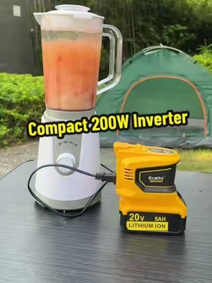 A Lightweight Inverter for Camping and Power Outages 🔋🏕️⚡️#ecarke #inverter #powerstation #dewalt #tiktokshopstockup 