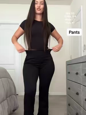 Work pants for servers, bartenders, hair dressers, fast food workers 🖤 @G4Free Store  #g4free #workpants #server #blackpants #flarepants 