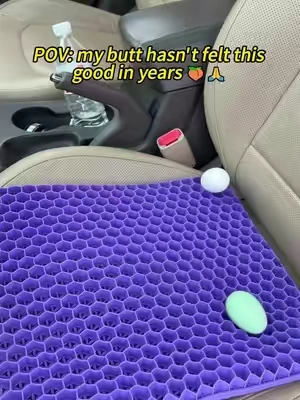 Your car seat, office chair, and couch need this. #caraccessories #seatcushion #LifeHack #backpain #drivingtips