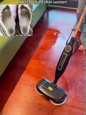 This is a high-temperature steam mop that can quickly polish your floors and kill bacteria. It's truly a great helper for household cleaning! #TikTokshopbacktoschool #summerwins #CleanTok #payday #steammop