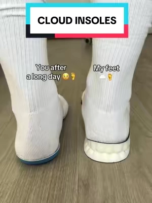 if you’re suffering from chronic foot pain or just want some relief give these insoles a try 🙌🦶#cloudinsoles #shoeinsoles #shoeinserts #insoles 