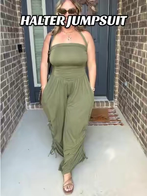 This jumpsuit is so flattering on the body! You can dress this up or down ✨✨ @Fisoew Clothing Co.  #jumpsuit #midsizefashion #tiktokshopstockup 