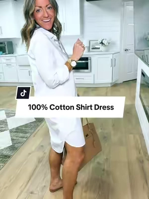 100% cotton and so timeless! Effortlessly chic 🤌🏼 I’m 5’2” 127 in a Small #shirtdress #dresswithpockets #cottondress #modestfashion #falldress @CHOUYATOU 