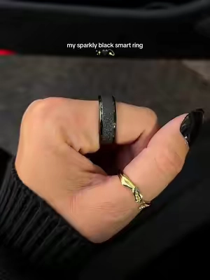 obsessed bc it tracks my sleep, cycle, stress, calories, heart rate, steps…all without a monthly subscription 🤌🏼 @COLMI Smart Wearable #smartring #fitnessring #healthtracker 