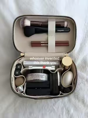 dream bag💄#makeupbag #travelbag #makeup #vanitybag #chic