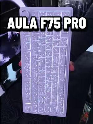 Aula F75 Pro Creamy Wireless Mechanical Keyboard 😍 #aulaf75pro #creamykeyboards #wirelesskeyboard #tiktokshopstockup #tiktokshopcreatorpicks 