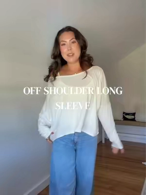 the perfect throw on and go top 🤍 5’2 wearing a medium 