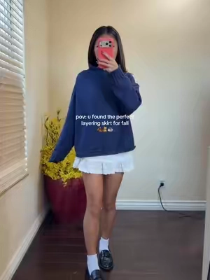 @Cider i’m 5’2 wearing a size xxs #layeringskirt #falloutfitinspo 