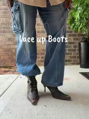 #falldealsforyou #fashionover50 #laceupboots #renaissance 