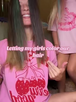 For the girls who just want to have fun 🌈 #temporaryhaircolor #hairchalkdye #washablehaircolor #halloweenhair #tiktokshop 