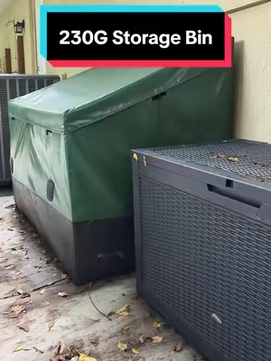 Replying to @funnyrn69 The most affordable way to add more storage around your house! 🤯 #waterproofstoragebin #outdoorstoragebox  #storagebin  #storagebox 