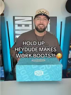 Work boots from HEYDUDE were not on my bingo card… but I already bought a second pair 😂🥾 #HEYDUDE #WorkBoots #MensWorkBoots #CompositeToe #HEYDUDENewArrivalsCampaign 