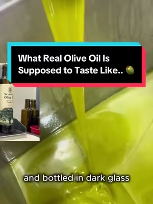 What Real Olive Oil Is Supposed to Taste Like.. 🫒