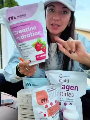 Supplements are key to success @Micro Ingredients #creatine #womenshealth #supplementsforwomen 