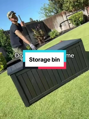 #outdoorstorage #storagebin #homeorganization #tiktokshopcreatorpicks 