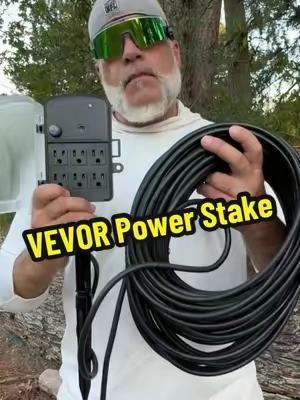 VEVOR Outdoor Weatherproof Power Stake Accessory #extensioncord, #powerstrip, #outdoorlighting, #christmaslights, #tiktokshopstockup 