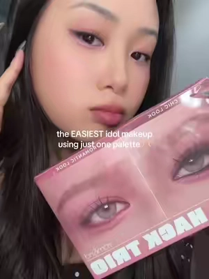 I’m obsesseddd #romnd #idolmakeup #eyemakeuptutorial #idolhacktrio @Rom&nd US 