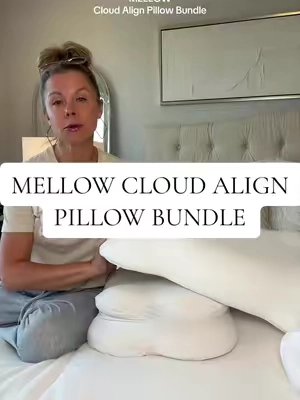 The Mellow Cloud Align two pillow + cases bundle is a much better deal than getting the pilllows / cases separately #cloudalignpillow #mellowpillow #coolingpillow #setofpillows #mellow
