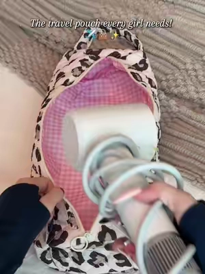Am I the only one who struggled with messy travel hair tools before? 🤯 #HairToolOrganizer #TravelEssentials #TravelOrganization #travelhacks 