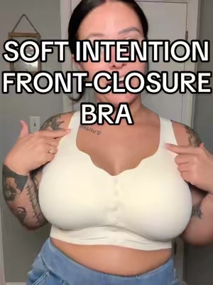 No more back hooks! And no pain!  #wirelessbra #jellybra #frontclosebra #frontclosebra #comfortablebra 