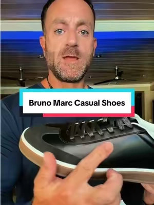 These Bruno Marc casual shoes have a clean, modern look that’s easy to dress up with chinos or dress pants, but still casual enough for jeans or shorts. Comfortable, versatile, and an easy everyday shoe for work, date night, travel, or going out. #mensshoes #menssneakers #casualshoes #mensstyle #mensfashion 
