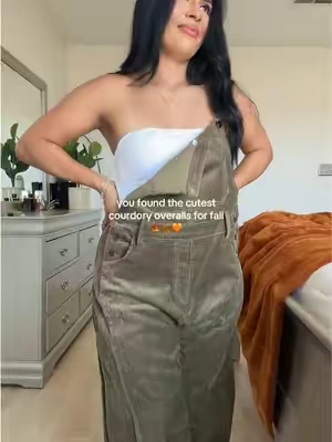 How cute are these!🍂#fyp##courdoroy#overalls#overallsoutfits#fashion 