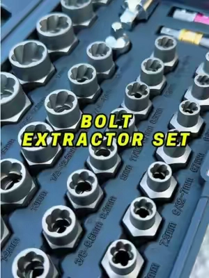Easily remove rusted, mangled, and broken screws and bolts. A must have for your tool set. ##boltextractor##toolset##mechanic##musthavetool