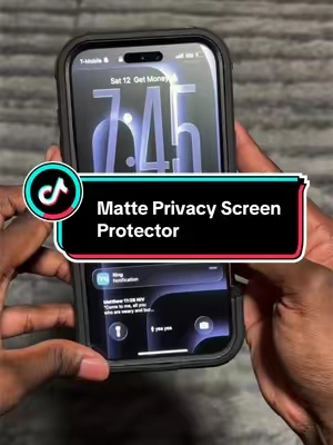 Matte is just better. #foryou #trendingproduct #coolfinds #phonehacks #screenprotector 