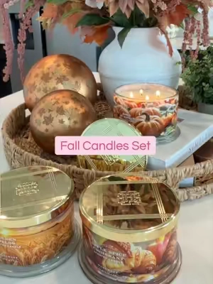 🍁 Nothing says cozy season like a good candle…this Fall Candles Set is the one you’re going to want to grab. #candles #fallcandles #falldecor #qvctiktokshopsuperbrandday #qvcloyaltyprogram @QVC, Inc 