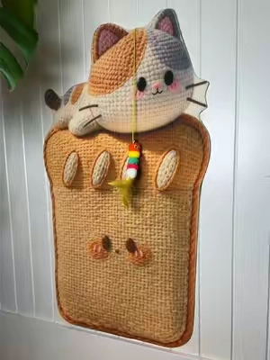 If your cat loves scratching the couch, this Smart-Well felt wall scratcher might just save your furniture 🐱🛋️✨ #SmartWell #CatScratcher #WallScratcher #CatFurniture #CatEssentials