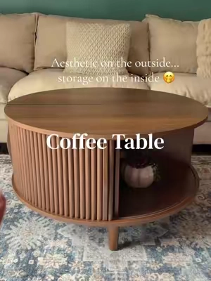 The prettiest fluted coffee table ✨ #coffeetable #furniture #tiktokshopcreatorpicks 