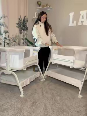 for the expecting moms that want the most for their little ones 💛 #bedsidebassinet #newbornessentials #safesleep #harppababy #harppa @Harppababy.us 