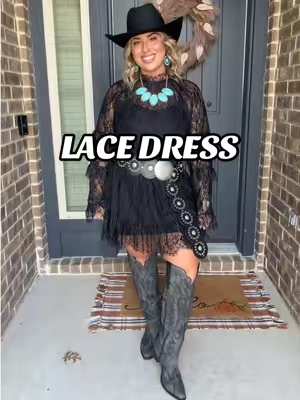 🤠🖤 @Chicovar  #lacedress #rodeooutfits #westernwear #tiktokshopstockup 