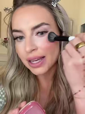 I looove a good skincare blush plus they have a foundation version!! @L’Oréal Paris #blushtok #blushfinds #skincaremakeup #lorealparispartner #matureskinmakeup 